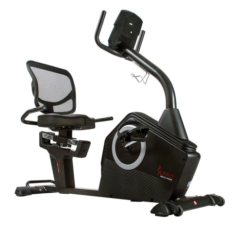 Image of Sunny Health & Fitness Programmable Recumbent Bike - Treadmills and Fitness World