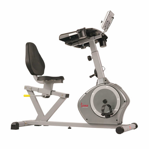 Image of Sunny Health & Fitness SF-RBD4703 Convertible Recumbent Bike - Treadmills and Fitness World