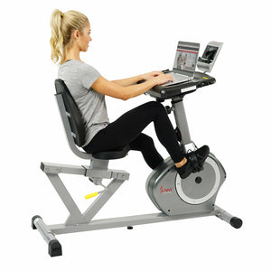 Sunny Health & Fitness SF-RBD4703 Convertible Recumbent Bike - Treadmills and Fitness World