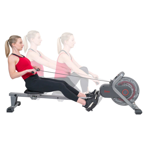 Image of Sunny Health & Fitness Air Fan Rowing Machine Ergometer SF-RW520050 - Treadmills and Fitness World