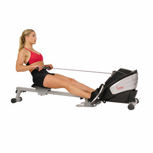 Sunny Health & Fitness SF-RW5622 Dual Function Magnetic Rowing Machine - Treadmills and Fitness World