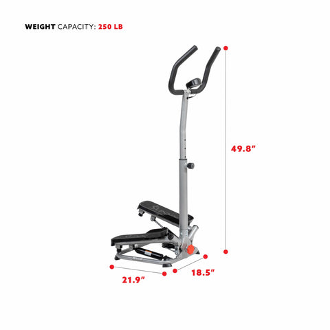 Image of Sunny Health & Fitness Stair Stepper Machine with Handlebar – SF-S020027 - Treadmills and Fitness World