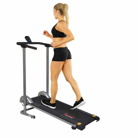 Image of Sunny Health & Fitness SF-T1407M Manual Walking Treadmill - Treadmills and Fitness World