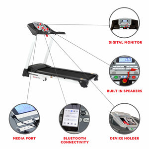 Sunny Health & Fitness SF-T7515 Smart Treadmill with Auto Incline - Treadmills and Fitness World