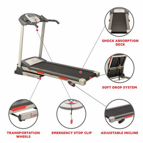 Image of Sunny Health & Fitness SF-T7603 Motorized Treadmill - Treadmills and Fitness World