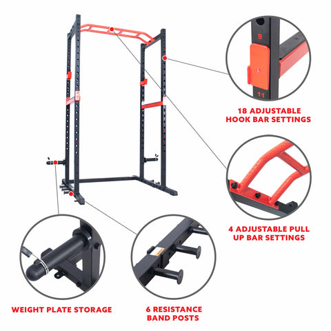 Image of Sunny Health & Fitness Power Zone Strength Rack - SF-XF9925 - Treadmills and Fitness World