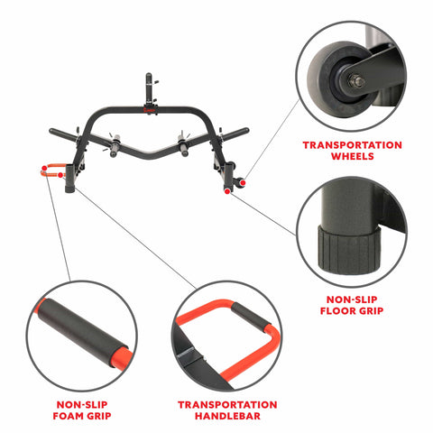 Image of Sunny Health & Fitness Multi-Weight Plate and Barbell Rack Storage Stand SF-XF9938 - Treadmills and Fitness World