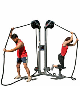 ROPEFLEX RX2500D | Dual-Station Oryx Rope Pulling Machine - Treadmills and Fitness World