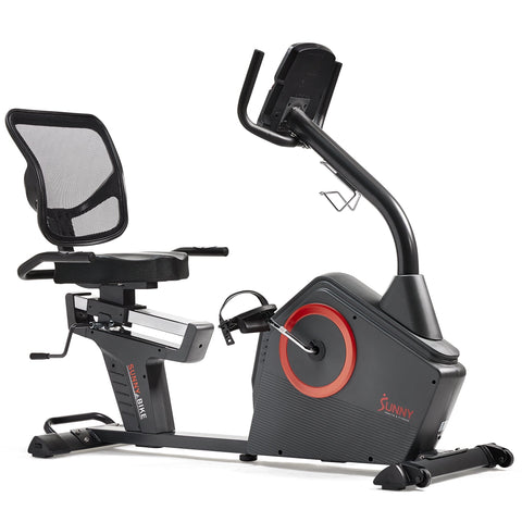 Image of Sunny Health & Fitness Premium Recumbent Bike SF-RB4850 Smart - Treadmills and Fitness World