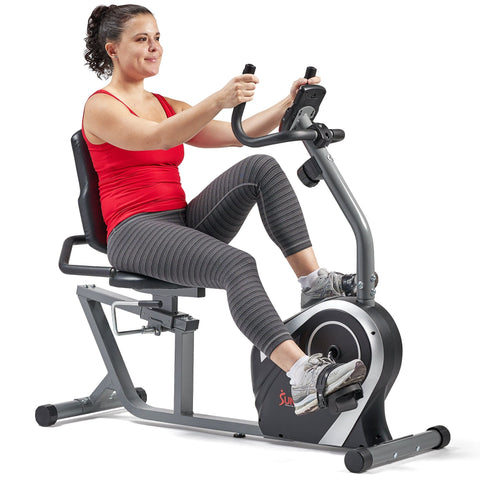 Image of Sunny Health & Fitness Easy Adjustable Seat Recumbent Bike - SF-RB4616S - Treadmills and Fitness World