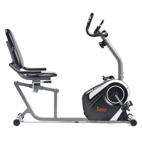 Image of Sunny Health & Fitness Easy Adjustable Seat Recumbent Bike - SF-RB4616S - Treadmills and Fitness World