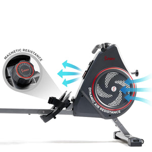 Sunny Health & Fitness Air Magnetic Rowing Machine – SF-RW520008 - Treadmills and Fitness World