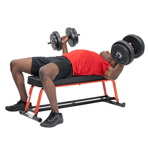 Image of Sunny Health & Fitness Power Zone Strength Flat Bench - SF-BH6996 - Treadmills and Fitness World